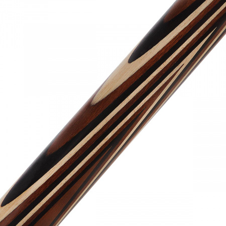 Бильярдный кий для русского бильярда Джастин венский запил, двухсоставной (термограб, черный граб, граб)