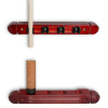 Киевница настенная Полан для 4 киев, дуб (махагон)